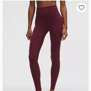 Lululemon Align High-Waist Burgundy Active Leggings Size 12, 25 inseam